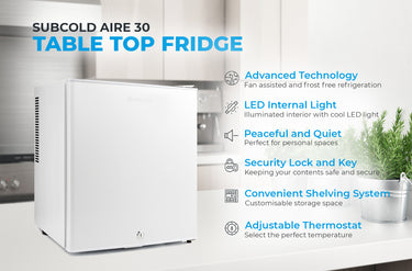 Subcold Aire30 LED Mini Fridge - White | Refurbished